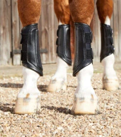 Premier Equine Carbon Air-Tech Double Locking Brushing Boots -Equestrian Supplies PEcarbon air tech double locking brushing bootsblk1