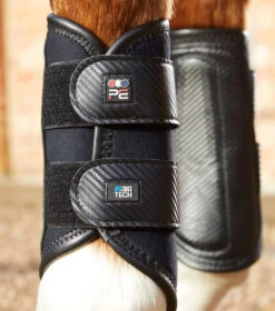 Premier Equine Carbon Air-Tech Double Locking Brushing Boots -Equestrian Supplies PEcarbon air tech double locking brushing bootsblk2