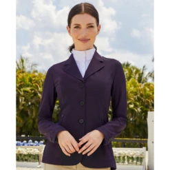 RJ Classics Harmony Mesh Show Coat - Deep Plum -Equestrian Supplies RJClassicsharmony plum 2 1