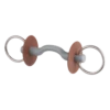 Beris Loose Ring With Tongue Port 2 Beris Loose Ring With Tongue Port -Equestrian Supplies berisLooseRingSnafflewithTonguePort
