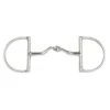 JP Korsteel Stainless Steel Jointed Port Hunter Dee Ring Snaffle Bit -Equestrian Supplies korsteel3