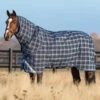 Rhino® Plus Turnout With Vari-Layer (250g Medium) -Equestrian Supplies rhino plus turnout lite navy check horse blanket 600x640 1