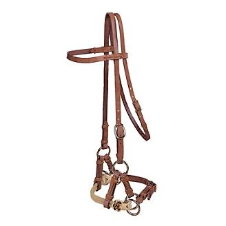 Tory Harness Leather Double Nose Side Pull 3 Tory Harness Leather Double Nose Side Pull
